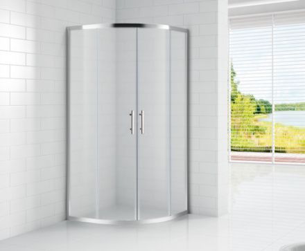 Душевой уголок Cezares ECO ECO-O-R-2-90-P-Cr 90х90 стекло рифленое профиль хром без поддона