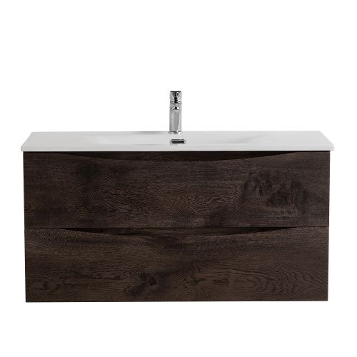 Тумба под раковину BelBagno Marino-Cer-N MARINO-CER-N-1000-2C-SO-RNG-P 100х50 подвесная цвет коричневый