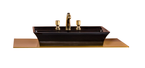 Столешница Armadi Art Monaco 853-100-G 100х50 накладная цвет золото