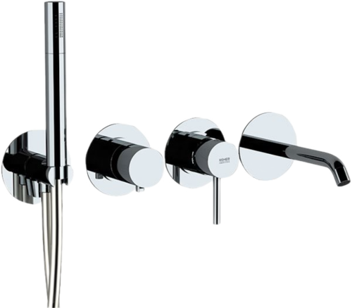 Смеситель для ванны Remer X Style X96S03ROXXG встраиваемый в стену хром