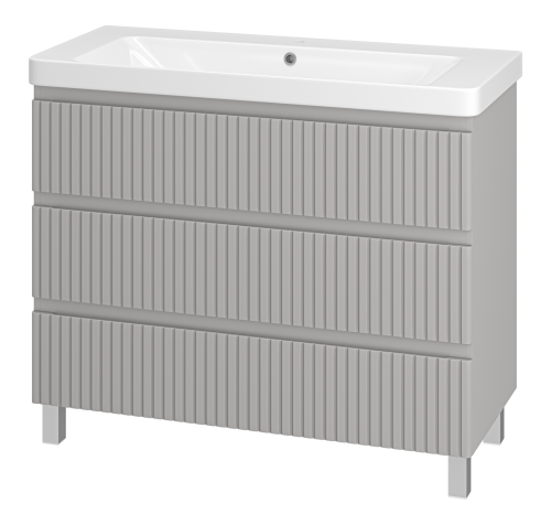 Тумба под раковину Brevita Victory VIC-07105-50-03Я 100х50 напольная цвет серый