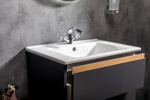 Тумба под раковину Armadi Art Capolda 849-065-A 60х50 подвесная цвет черный