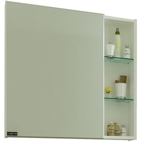 Зеркало-шкаф СанТа Дублин 123006 80х70 подвесной цвет белый