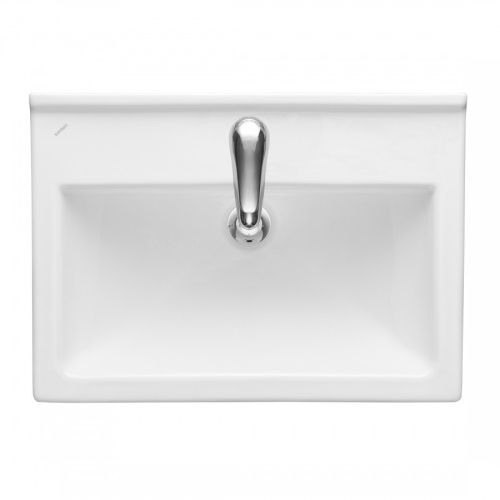 Раковина из сантехнического фарфора Santeri Визит 131153S0011B0 60х40 подвесная цвет белый