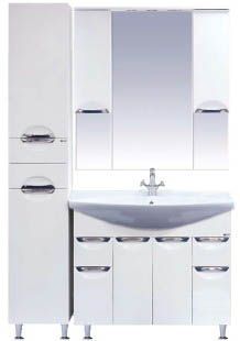 Тумба под раковину Misty Орхидея П-Орх01105-0112Я 100х30 напольная цвет белый - фото 2