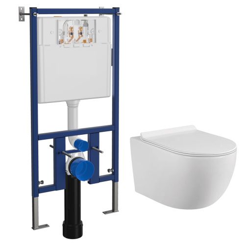 Комплект унитаз с инсталляцией  Loranto  4501+CS-0017HM