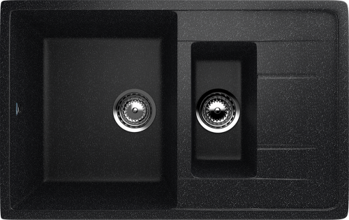 Кухонная мойка Ulgran Classic U-205-308 75х50 цвет черный