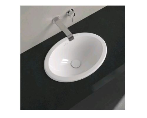 Раковина из сантехнического фарфора Villeroy Boch Loop&Friends 4A6300R1 70х50 встраиваемая цвет белый без отверстий под смеситель