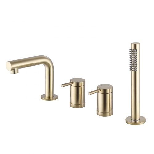 Смеситель Abber Emotion AF8813G на борт ванны золото