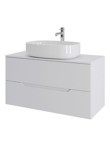 Тумба с раковиной Orange Line Li-100TuwMDF+B08-600W 100х50