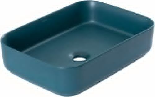 Раковина керамическая Allen Brau Fantasy 4.11021.PT 50х40 накладная цвет зеленый без отверстий под смеситель