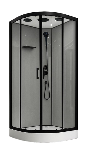 Душевая кабина Royal Bath FATO RB90HK-TG-BL FATO 90х90 четверть круга с крышей ориентация универсальная