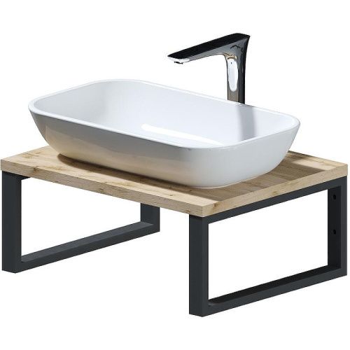 Столешница 1MarKa Grunge Loft Ц0000001584 60х50 накладная цвет коричневый