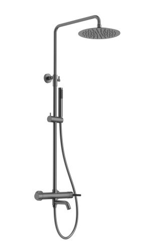 Душевая стойка AltroBagno Unione AltroBagnoUnione030210GM настенная цвет оружейная сталь