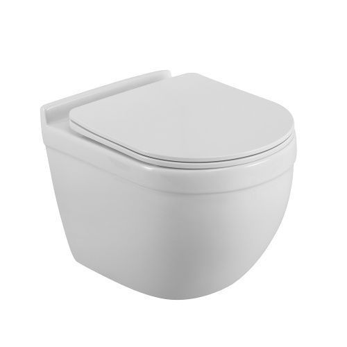 Унитаз подвесной BelBagno SENSO-R BB017CH-TOR/SC белый с сиденьем микролифт безободковый смыв торнадо