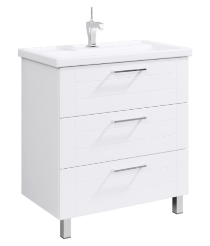 Тумба под раковину Aqwella Y MAN01083 80х50 напольная цвет белый