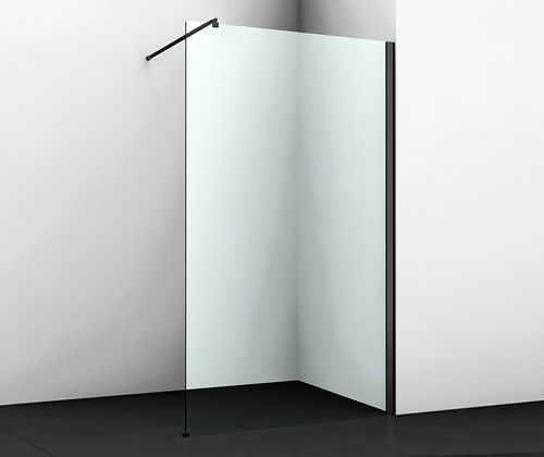 Душевая перегородка Wasserkraft Abens 20W 20W39 90х200 стекло прозрачное профиль черный