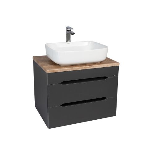 Тумба под раковину Viant Марсель VMAR66NG-T2YP 70х50 подвесная цвет серый