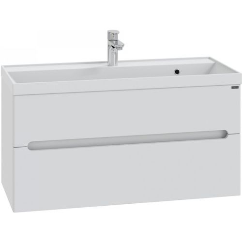 Тумба под раковину СанТа Лондон 224008л 100х40 подвесная цвет белый