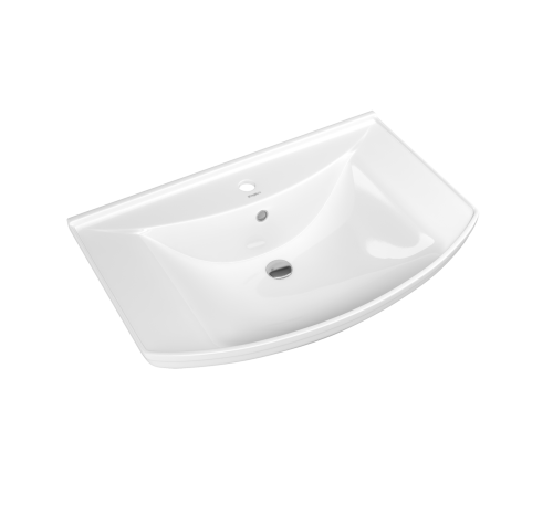 Раковина из сантехнического фарфора Kirovit Стиль Вн Крв04 80х50 накладная цвет белый