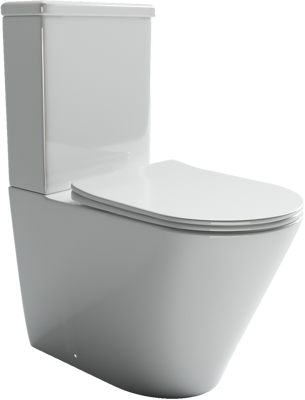 Унитаз напольный с бачком Ceramica Nova HIGHLIGHT CN1802 белый с сиденьем микролифт безободковый душевой смыв - фото 2