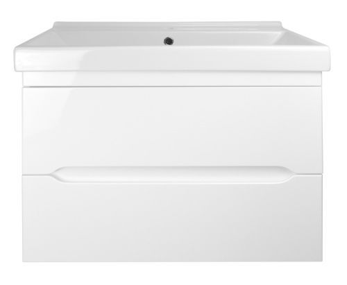 Тумба с раковиной Loranto Арфа CS00052132 80х50 подвесная цвет белый