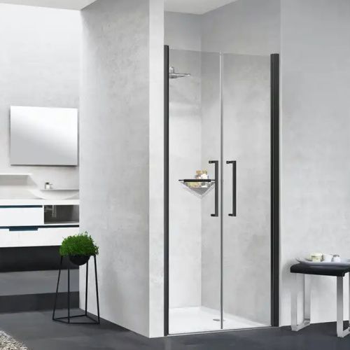 Душевая дверь Novellini Young Y22B87-1H 85х200 стекло прозрачное профиль черный