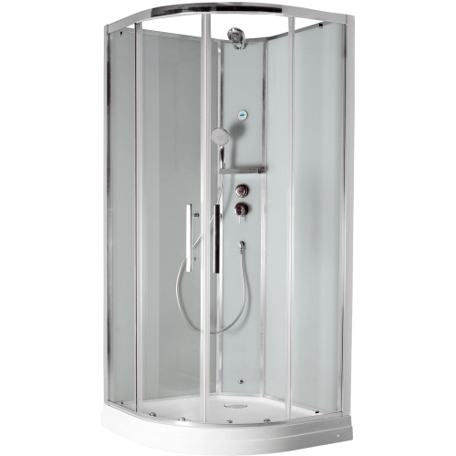 Душевая кабина Timo Ilma ILMA909 90х90 четверть круга без крыши ориентация универсальная