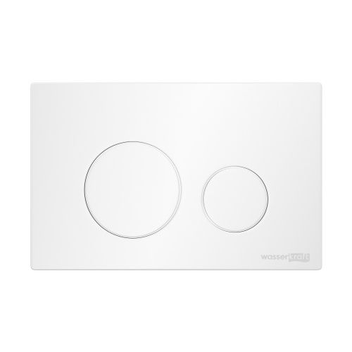 Клавиша смыва механическая Wasserkraft WH02 цвет белый