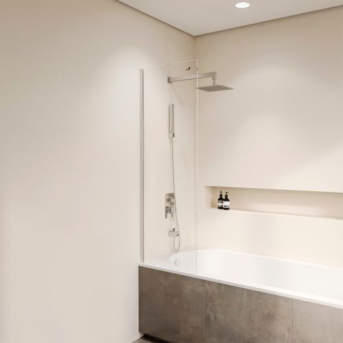 Душевая шторка на ванну RGW Screens 351105650-11 50х150 стекло прозрачное профиль хром ориентация универсальная