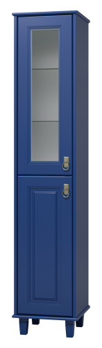 Шкаф-пенал Misty Версаль П-Вер05035-111ВСЛ 40х180 напольный цвет синий