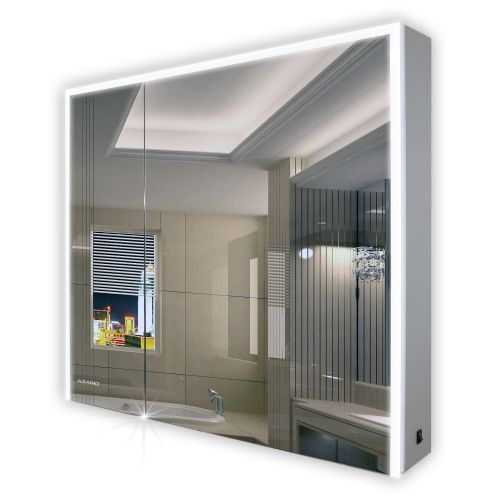 Зеркало-шкаф Azario Alliance AZ-ZCLAMC-053CSП 80х70 подвесной цвет серый