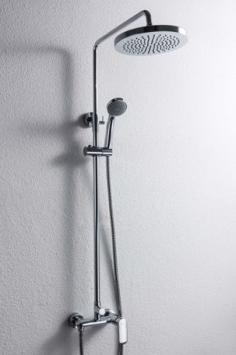 Душевая стойка Bravat Opal F9125183CP-A2-RUS настенная цвет хром