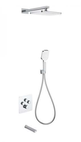 Душевая система Wonzon & Woghand WW-B4005-CR встраиваемая в стену цвет хром с термостатом