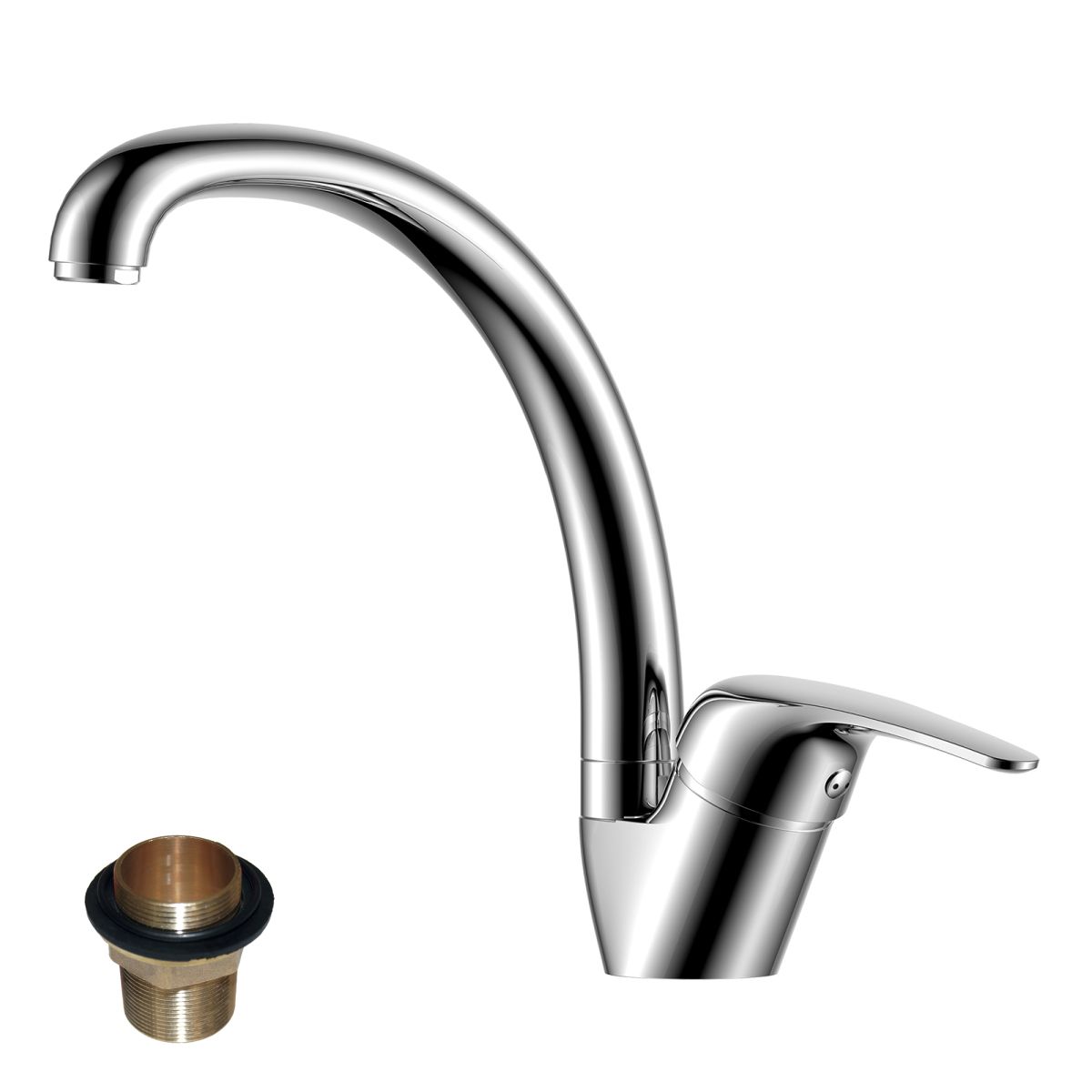 Смеситель для кухни Rossinka Y Y40-23U на мойку хром