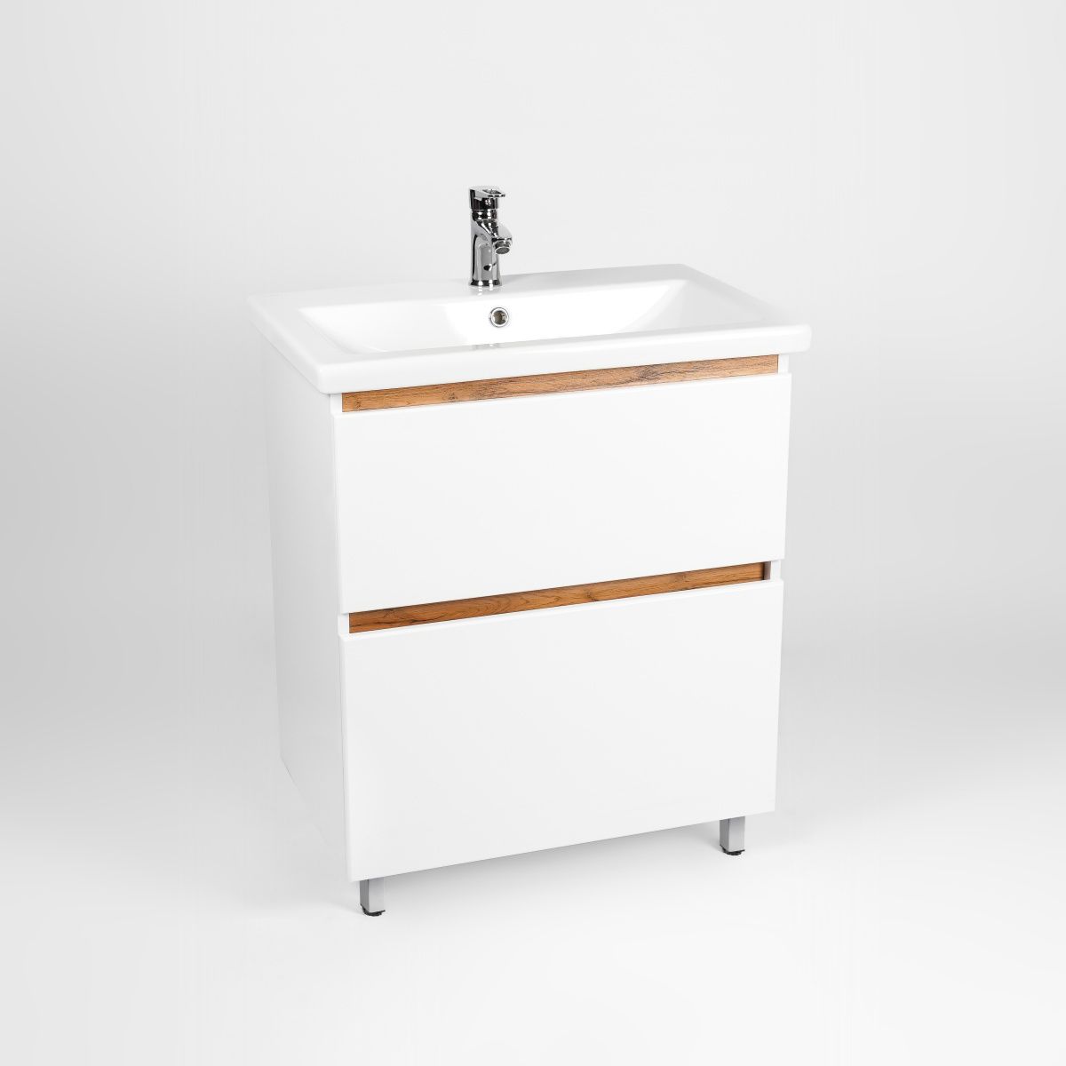 Тумба под раковину Viant Мальта VMAL70CO-T2Y 70х40 напольная цвет белый