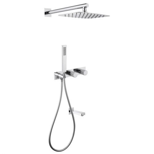 Душевая система Abber AF8717 встраиваемая в стену цвет хром