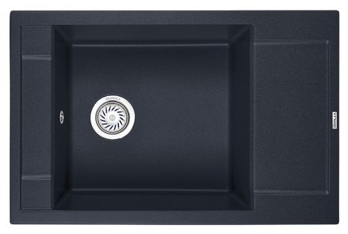 Кухонная мойка Granula 7806, ШВАРЦ 80х50 цвет черный поверхность матовая