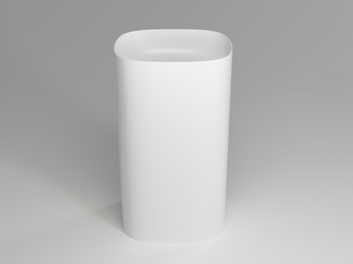 Раковина из искусственного камня Plumberia Selection Ronnie RONNIE SOFT BO 50х40 напольная цвет белый