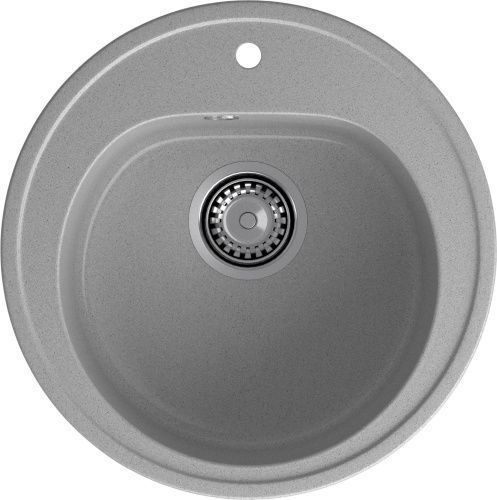 Кухонная мойка Granfest Rondo R-510 серый 50х50 цвет серый поверхность матовая