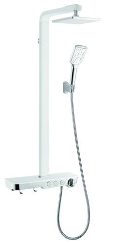 Душевая стойка Creavit SH650 настенная цвет белый