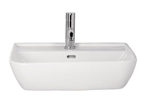 Раковина керамическая Kale BABEL 310200200046 (7111110400) 60х50 подвесная цвет белый 1 отверстие под смеситель