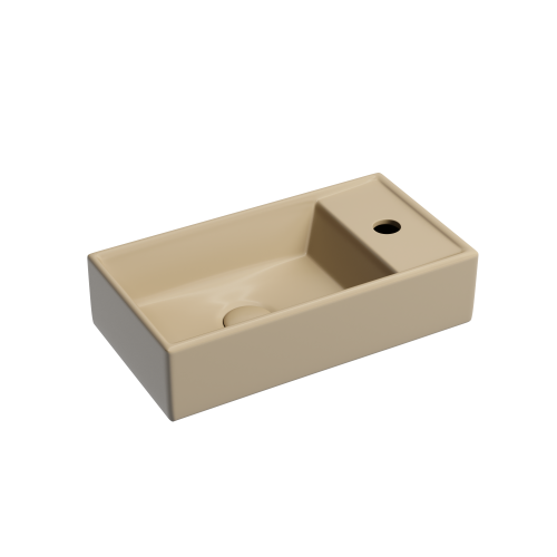 Раковина из сантехнического фарфора Ceramica Nova ELEMENT CN6051LMC 40х20 подвесная цвет коричневый 1 отверстие под смеситель