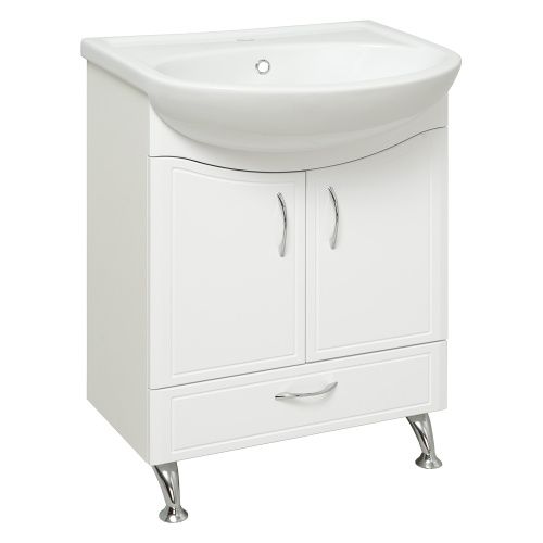 Тумба под раковину Runo Севилья 00000000791 60х30 напольная цвет белый