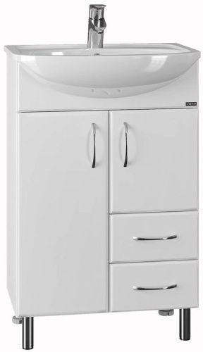 Тумба под раковину СанТа Уют 201088 50х30 напольная цвет белый