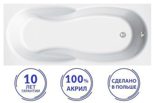 Ванна акриловая C-Bath CBQ005005 170х70 пристенная прямоугольная