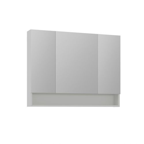 Зеркало-шкаф Orka Malta 3001309 100х80 подвесной цвет серый