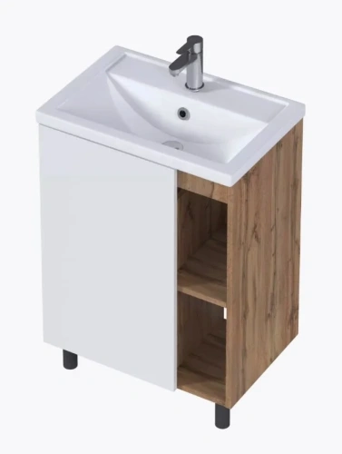 Тумба с раковиной 1MarKa Orlan Ц0000026839 60х40 напольная цвет белый