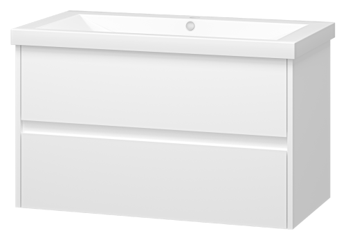Тумба под раковину Misty Алиса Э-Али01090-011П2Я 90х50 подвесная цвет белый