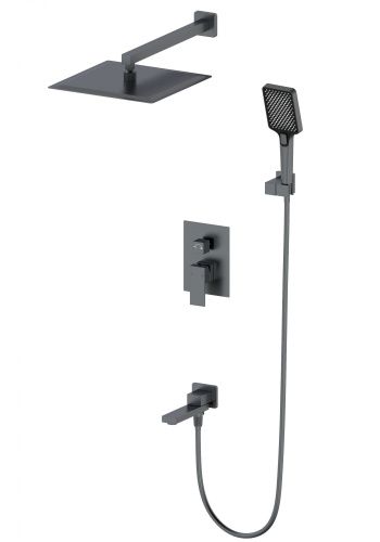 Душевая система Wonzon & Woghand Cube WW-88939016-BGM встраиваемая в стену цвет серый